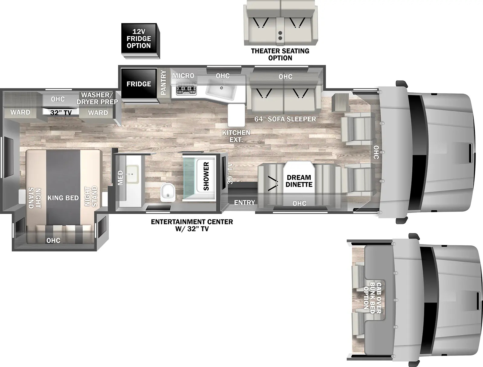 2025 Dynamax Europa 32KD Floor Plan