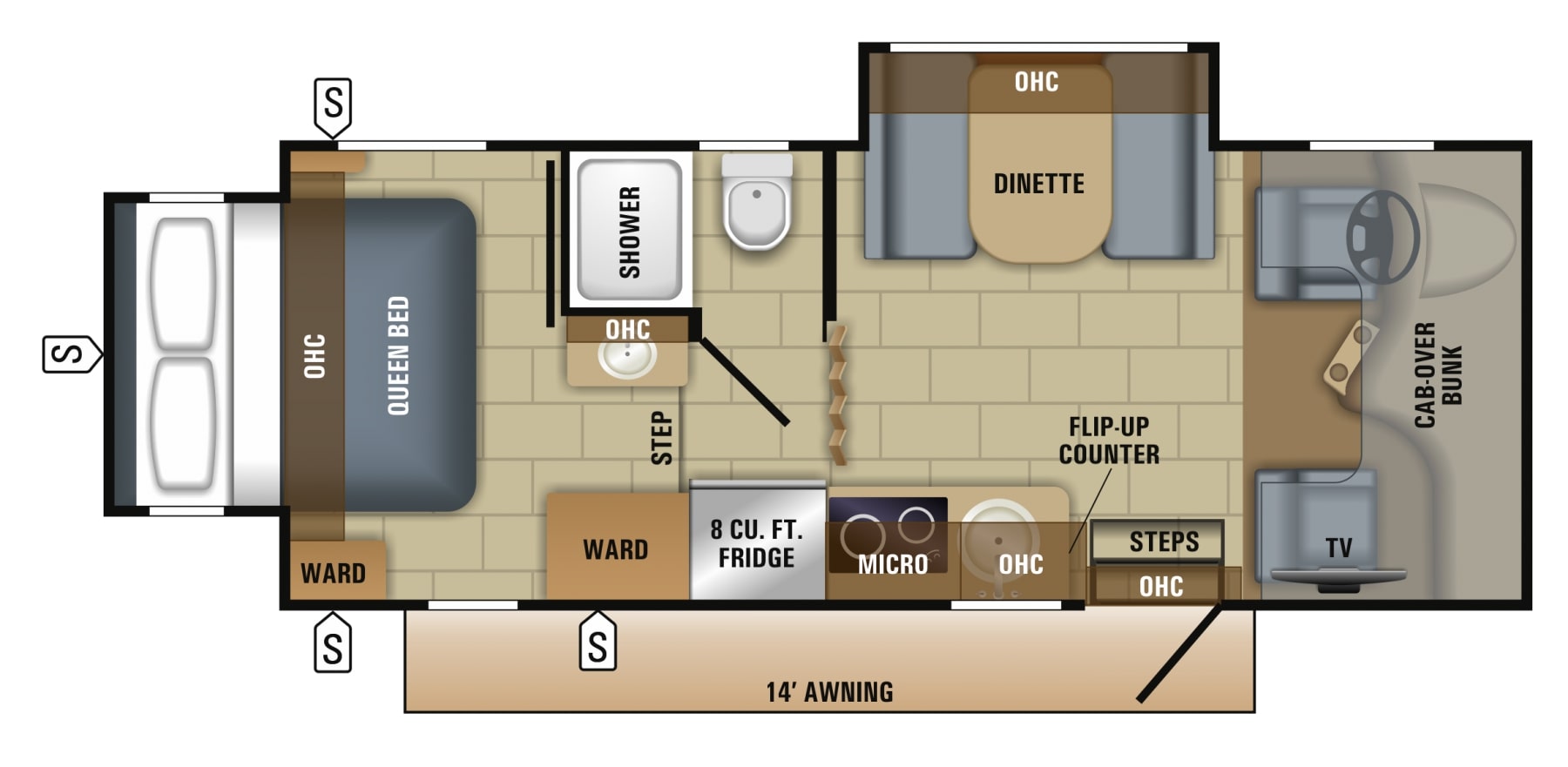 2018 Jayco Melbourne 24K Floor Plan