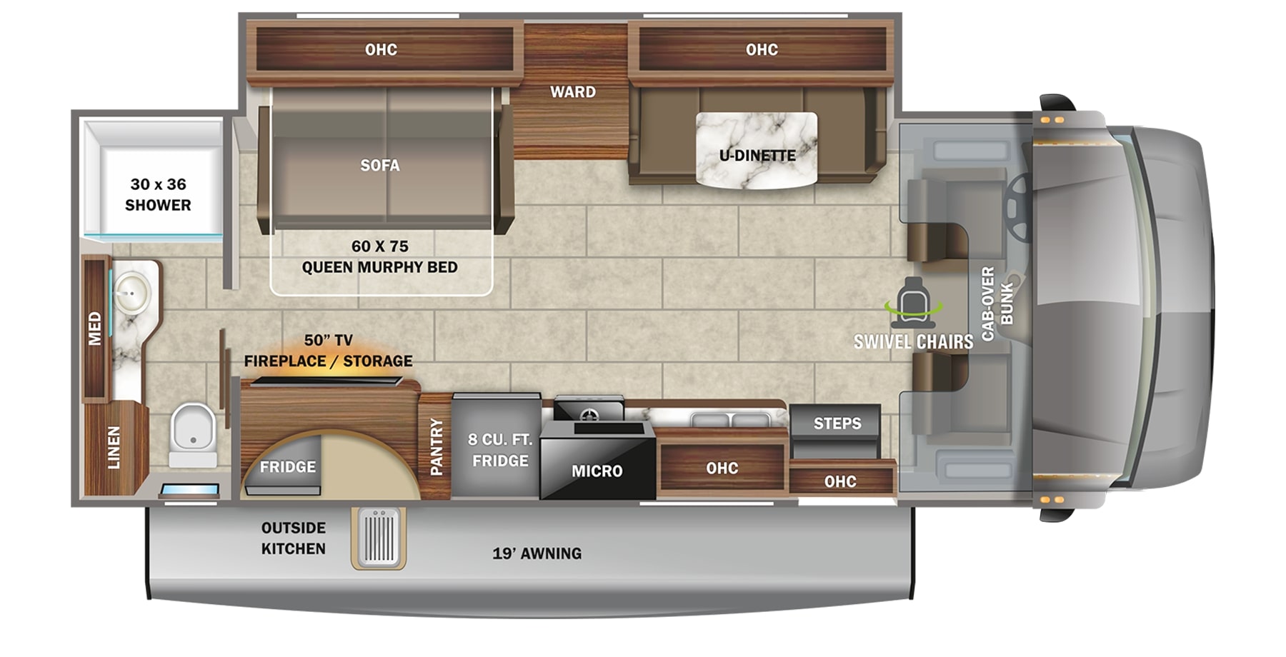 2022 Jayco Redhawk 26M Floor Plan