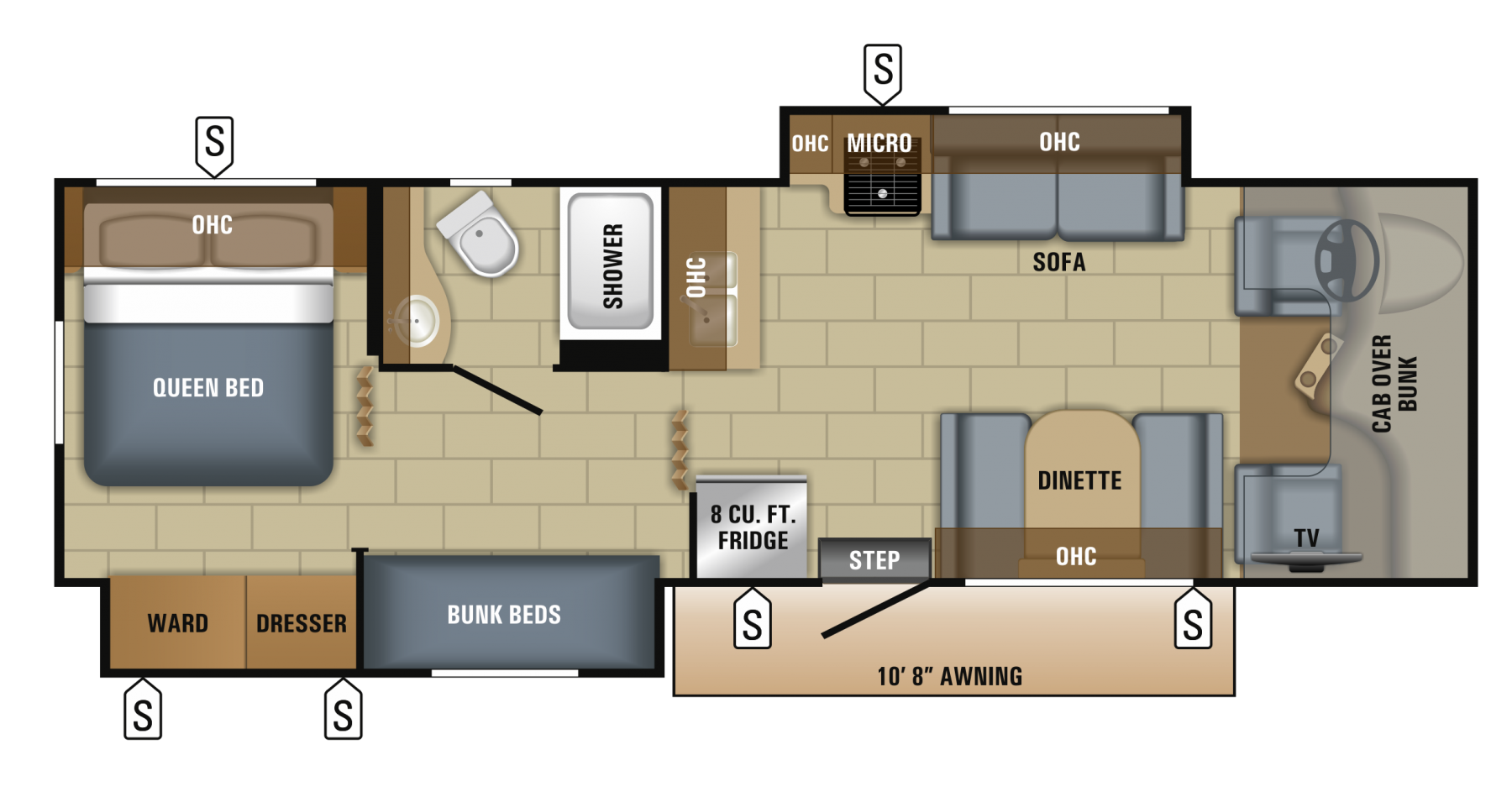 2018 Jayco Redhawk 31XL Floor Plan