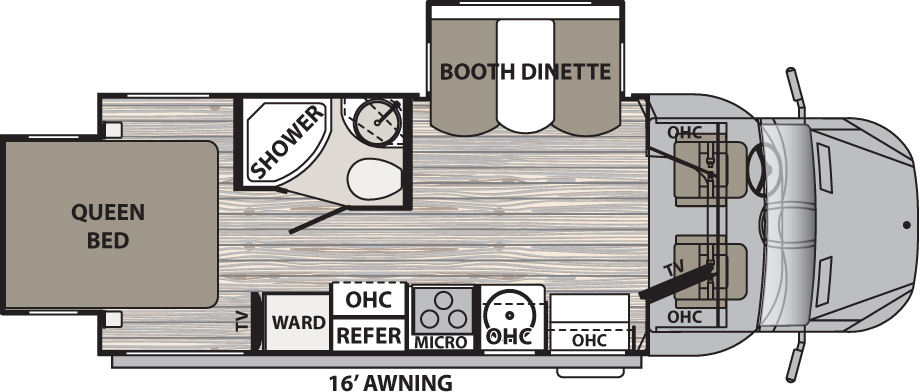 2017 Dynamax Isata 3 24RW Floor Plan