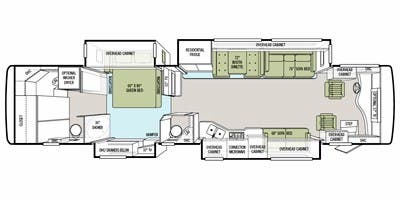 2012 Tiffin Phaeton 40QBH Floor Plan