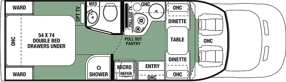 2017 Forest River Forester TS 2391 Floor Plan