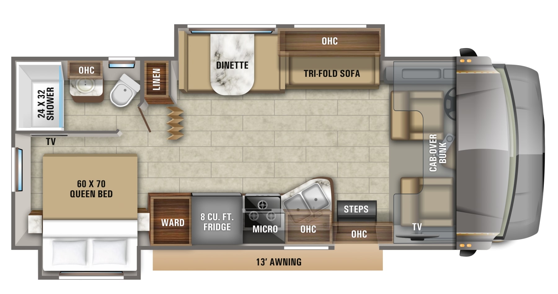 2020 Jayco Greyhawk 26Y Floor Plan