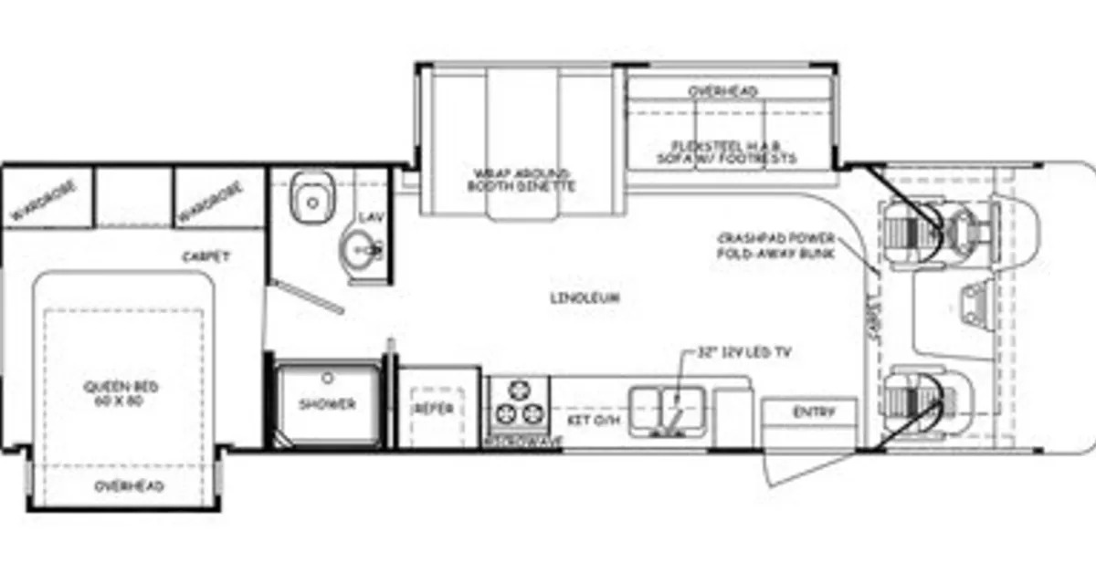 2014 Forest River FR3 30DS Floor Plan