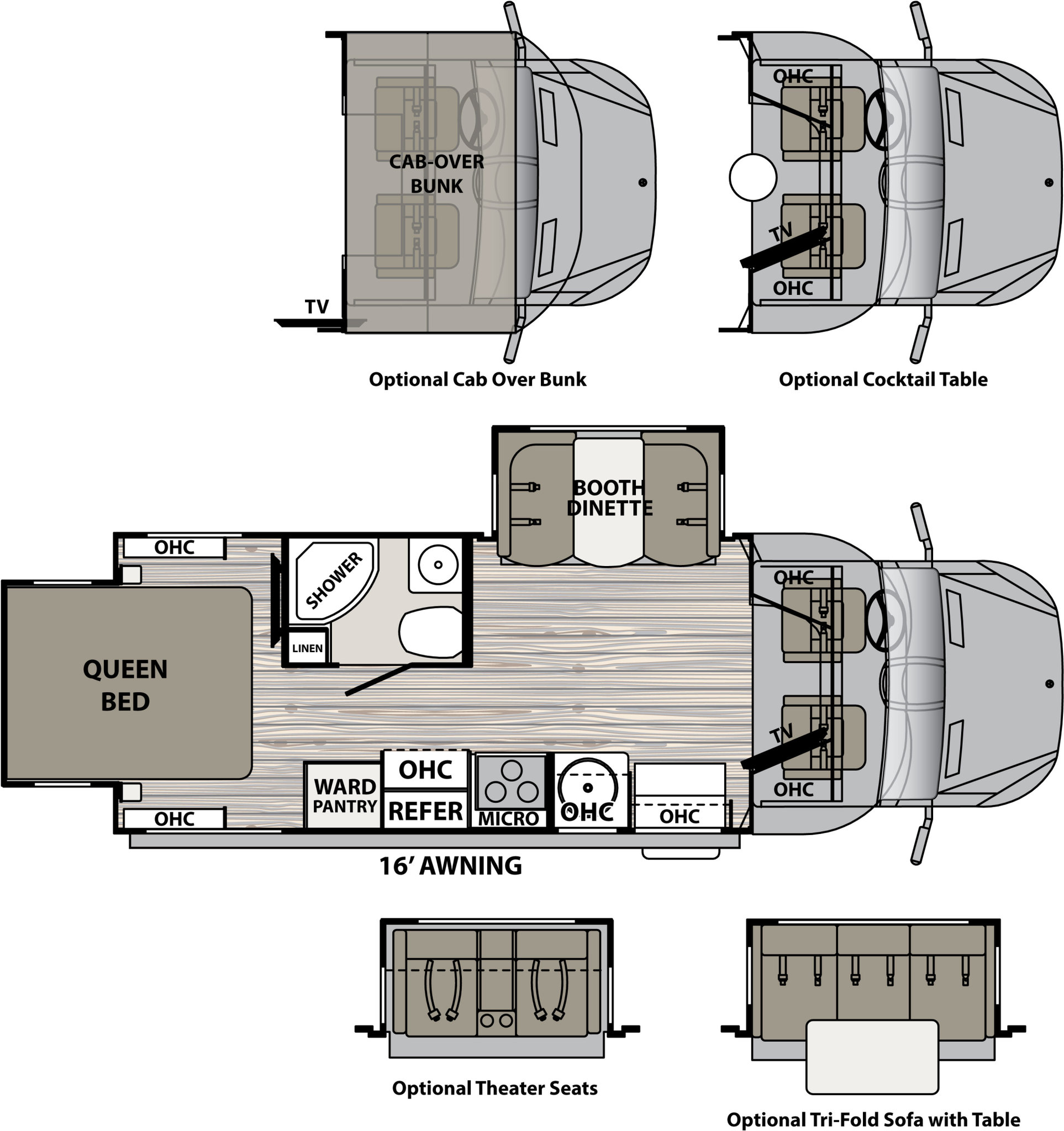 2017 Dynamax Isata 3 24RW Floor Plan