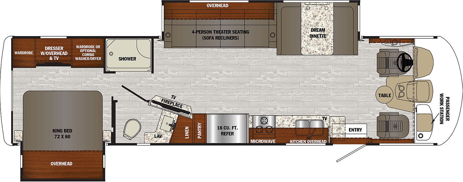 2021 Forest River Georgetown GT5 31L5 Floor Plan