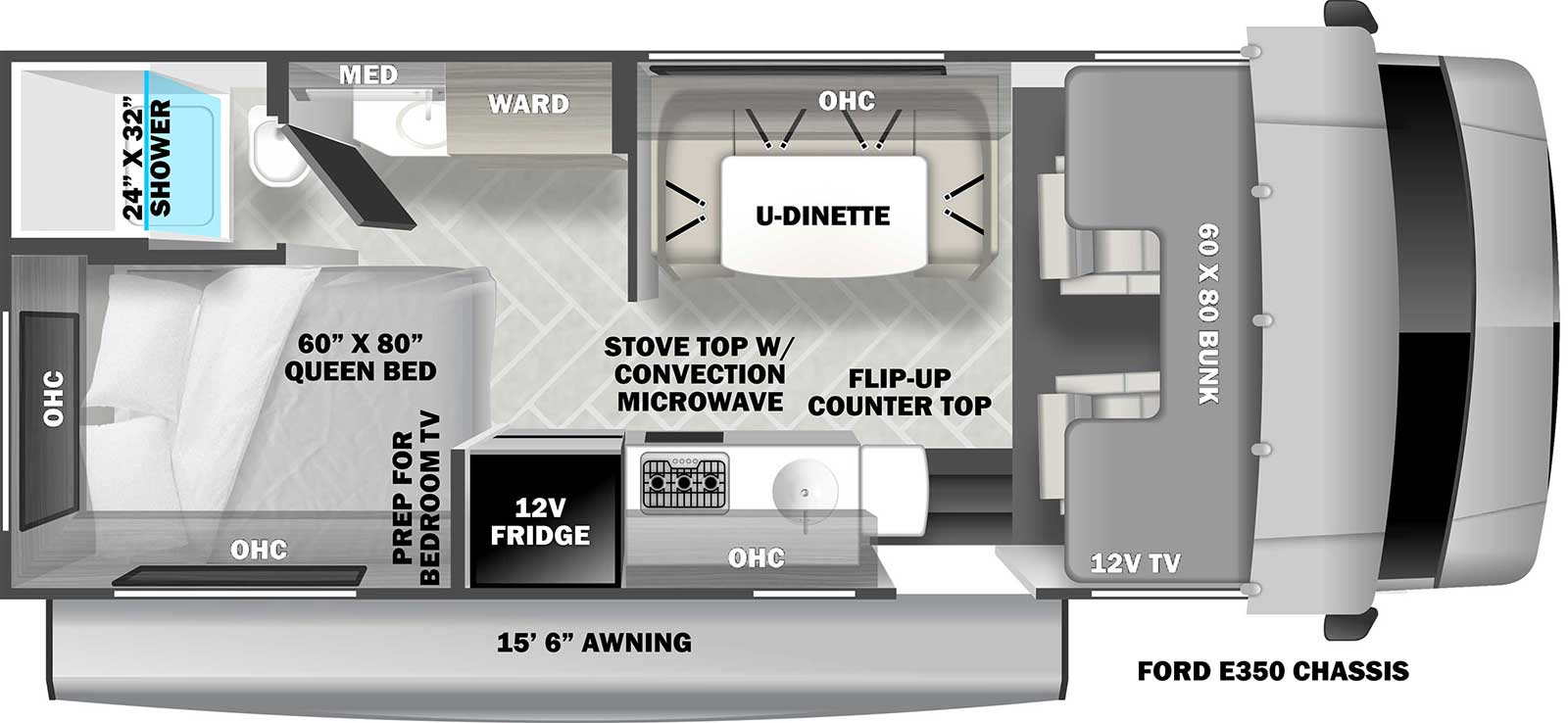 2022 Forest River Forester LE 2351LE Floor Plan