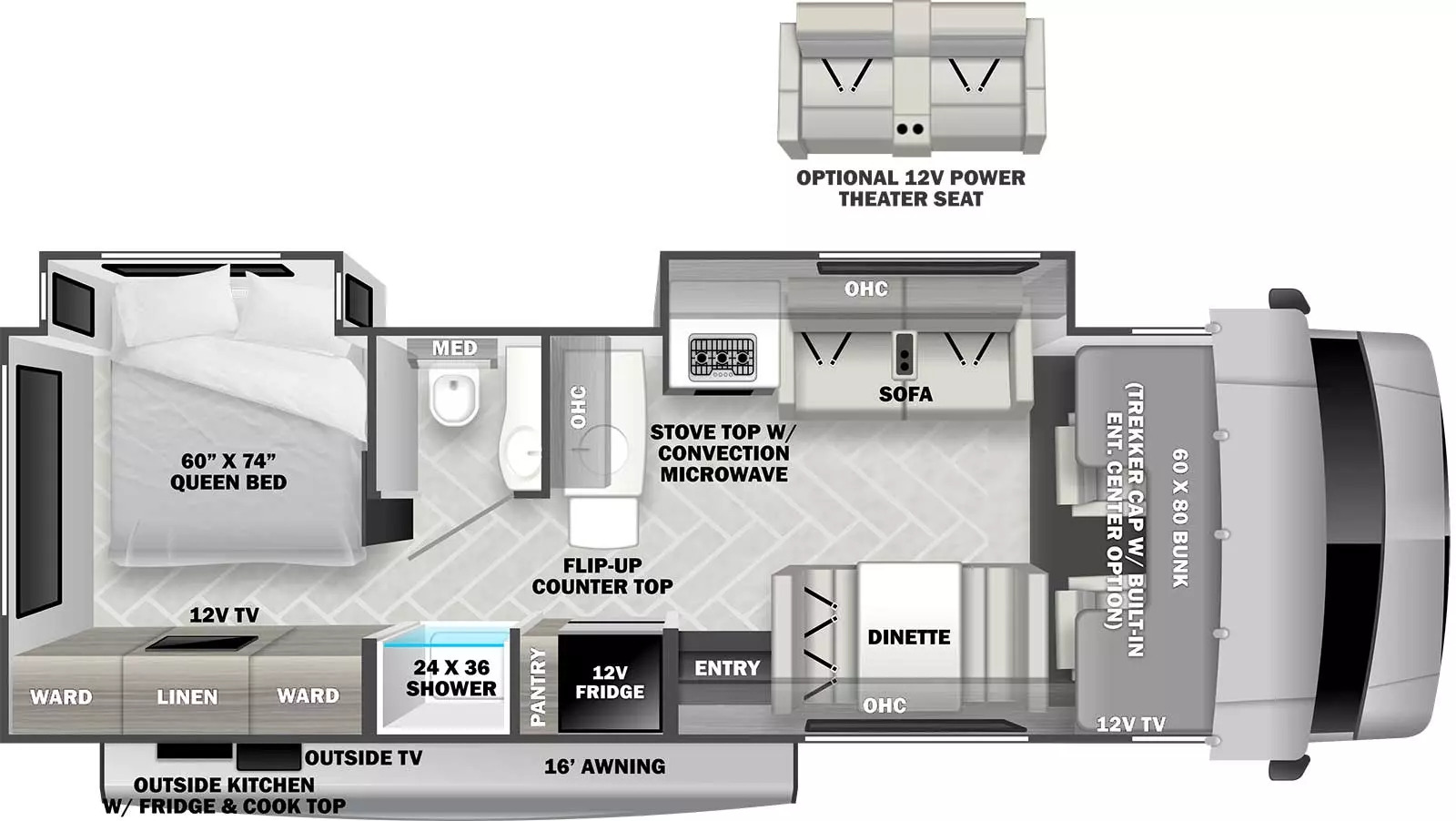 2023 Forest River Forester Classic 2861DS Floor Plan