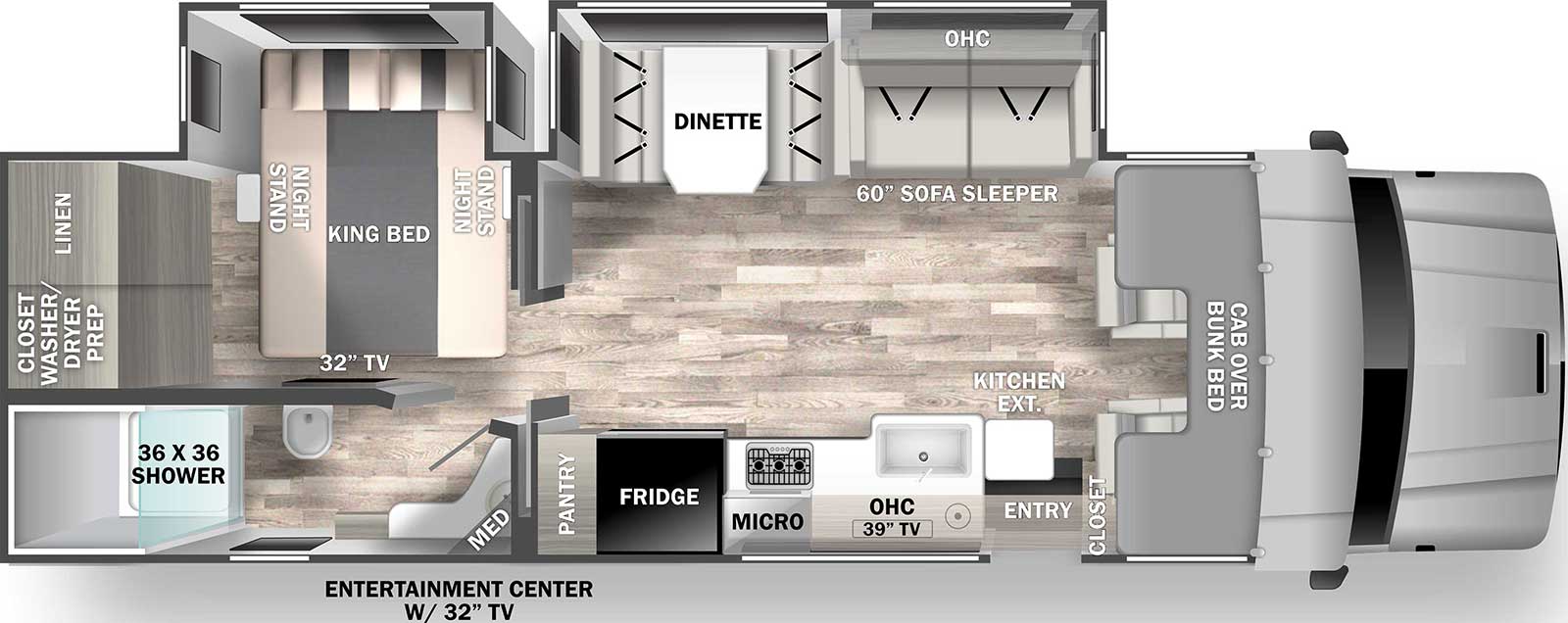 2022 Dynamax Europa 31SS Floor Plan