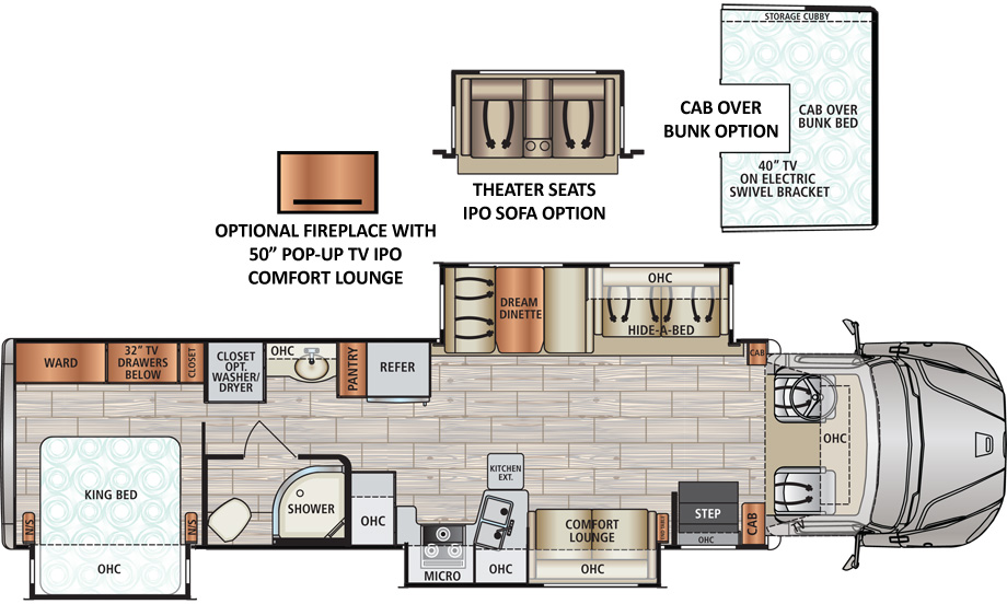 2019 Dynamax DX3 37TS Floor Plan