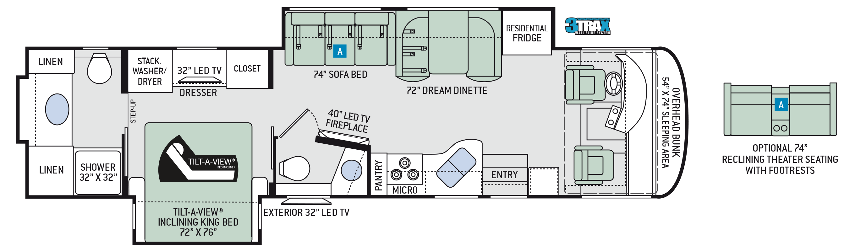 2018 Thor Palazzo 36.3 Floor Plan