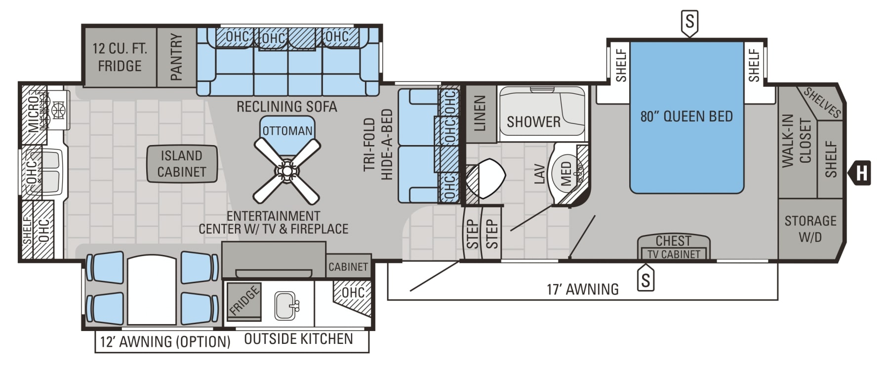 2016 Jayco North Point 311RKTS Floor Plan