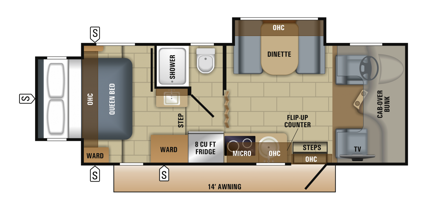 2018 Jayco Melbourne 24K Floor Plan