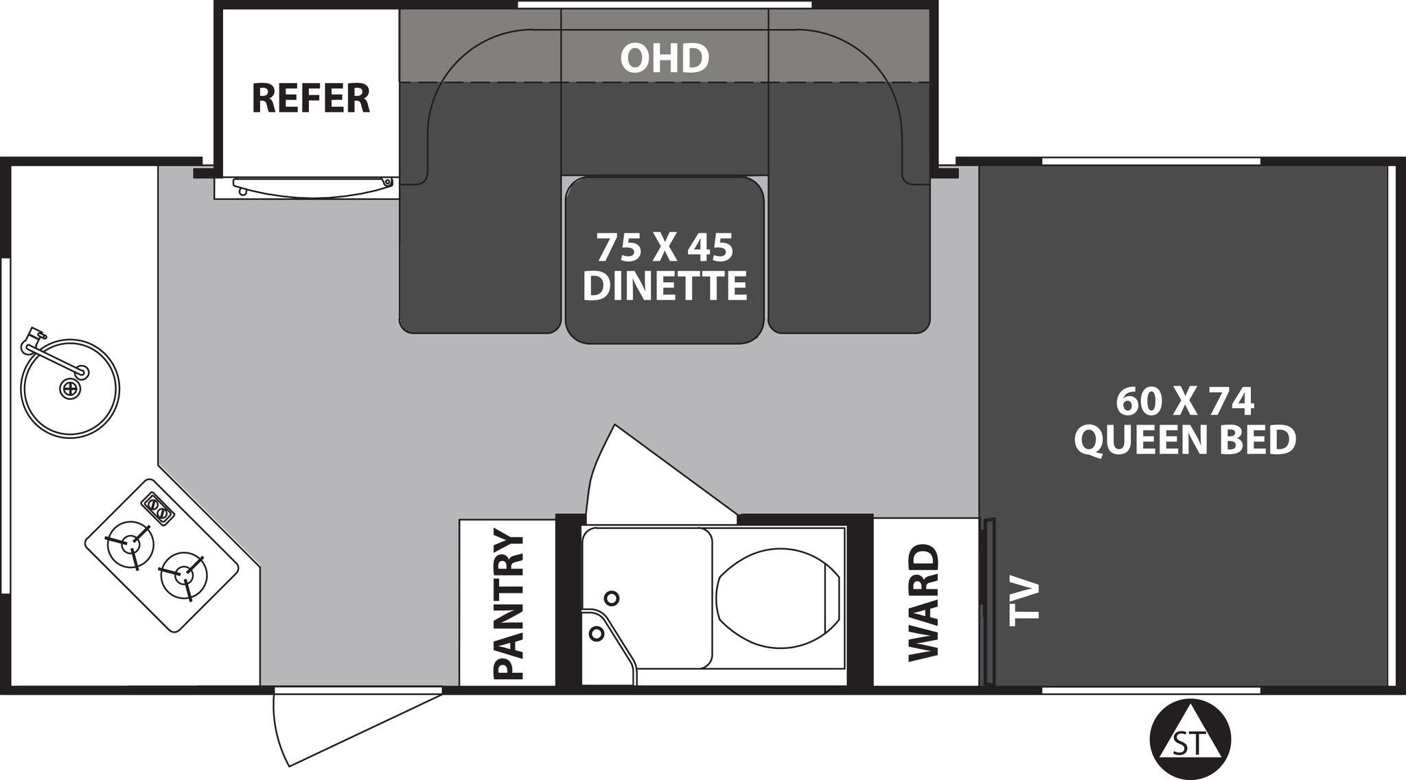 2021 Forest River R-Pod 179 Floor Plan