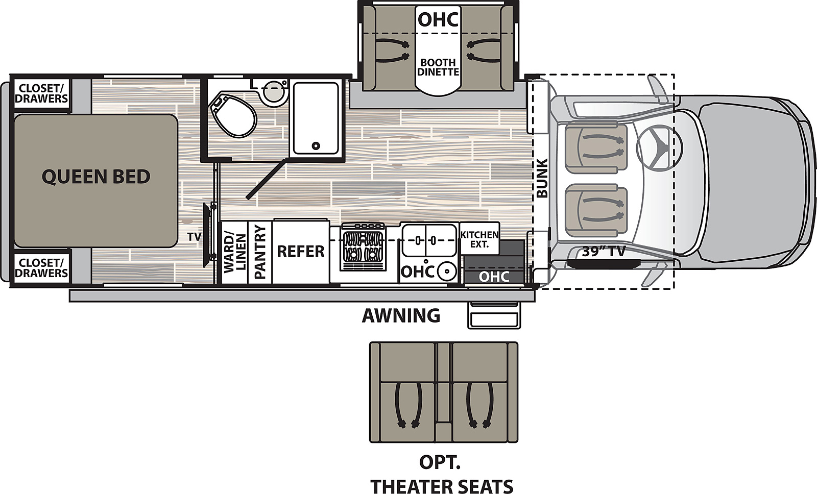 2021 Dynamax Isata 5 4x4 28SS Xplorer Edition Floor Plan