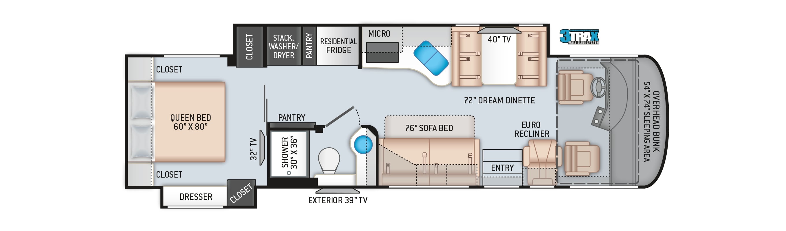 2021 Thor Palazzo 33.2 Floor Plan