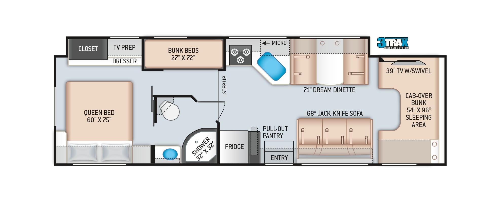 2021 Thor Chateau 31EV Floor Plan