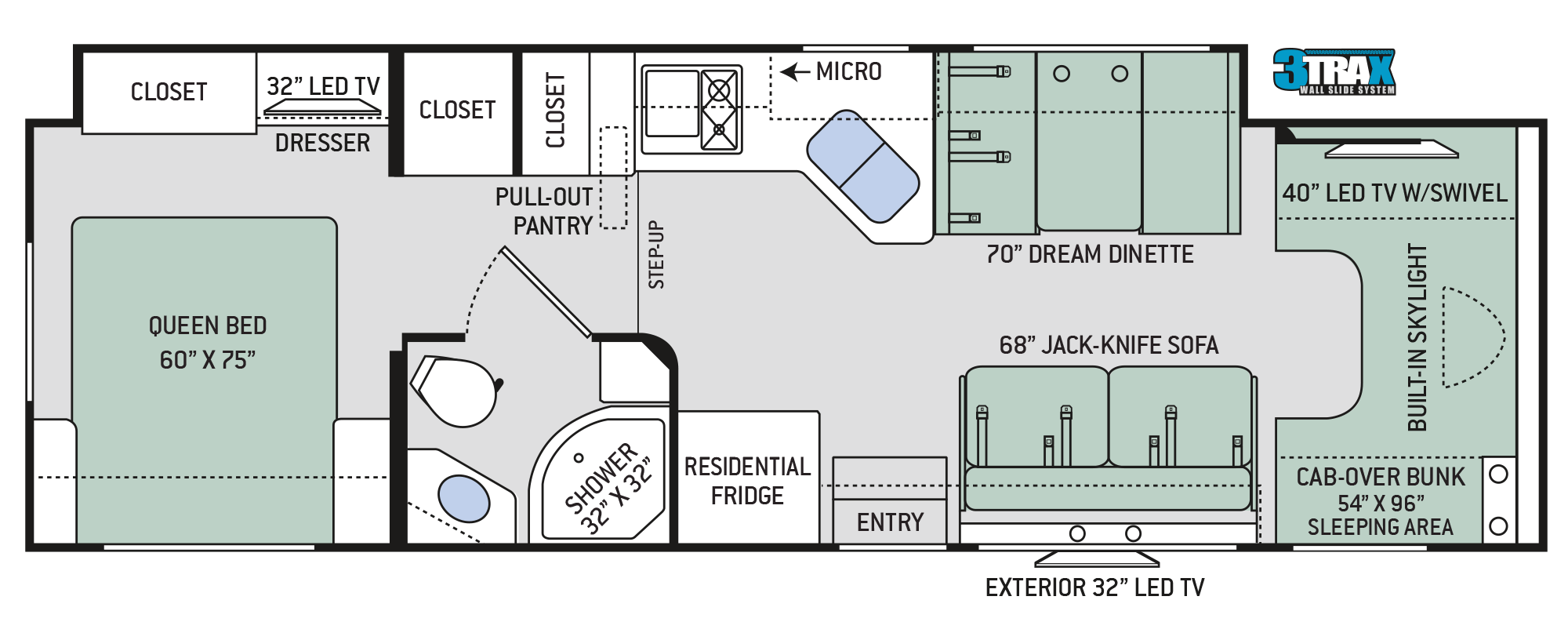 2018 Thor Quantum WS31 Floor Plan