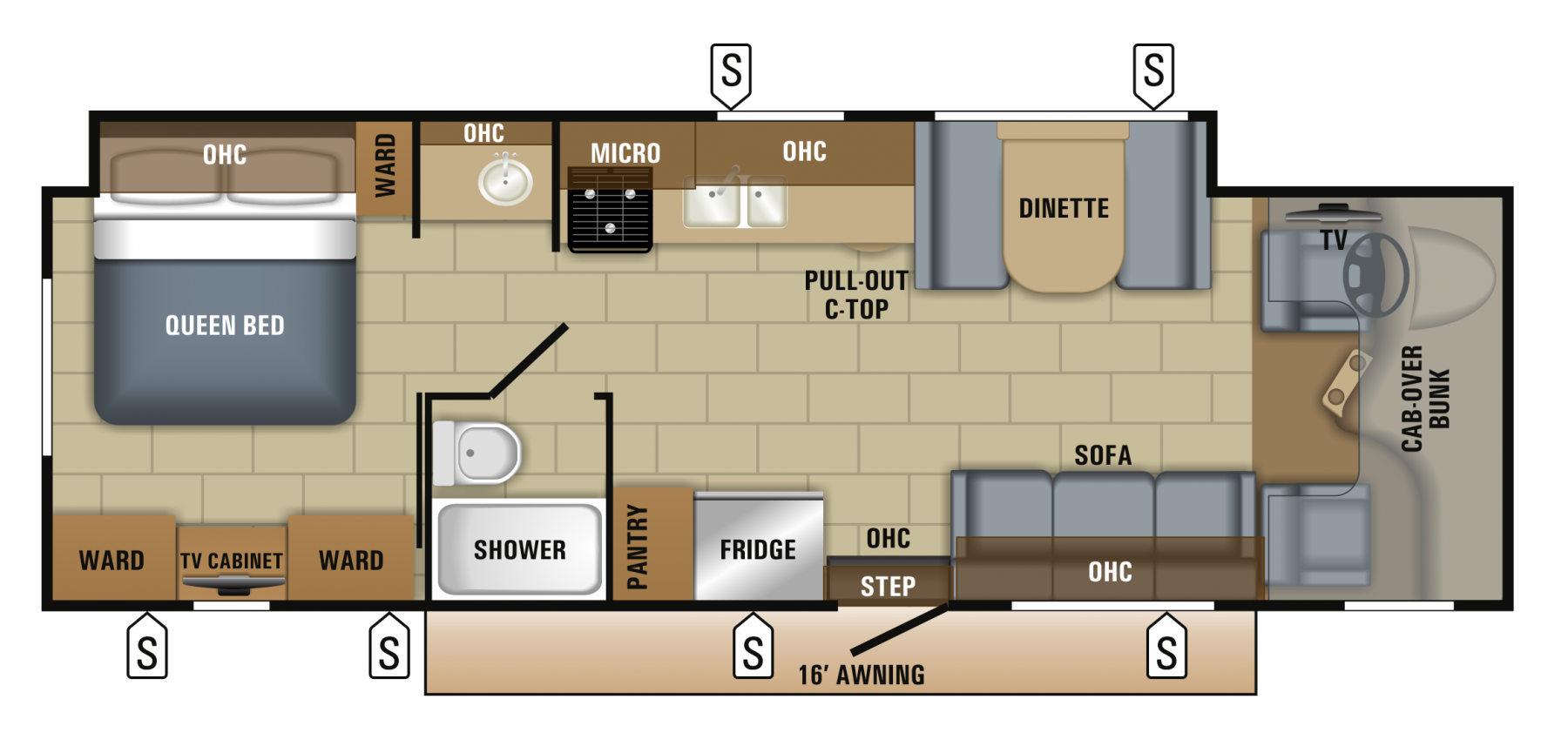 2018 Jayco Greyhawk 30X Floor Plan