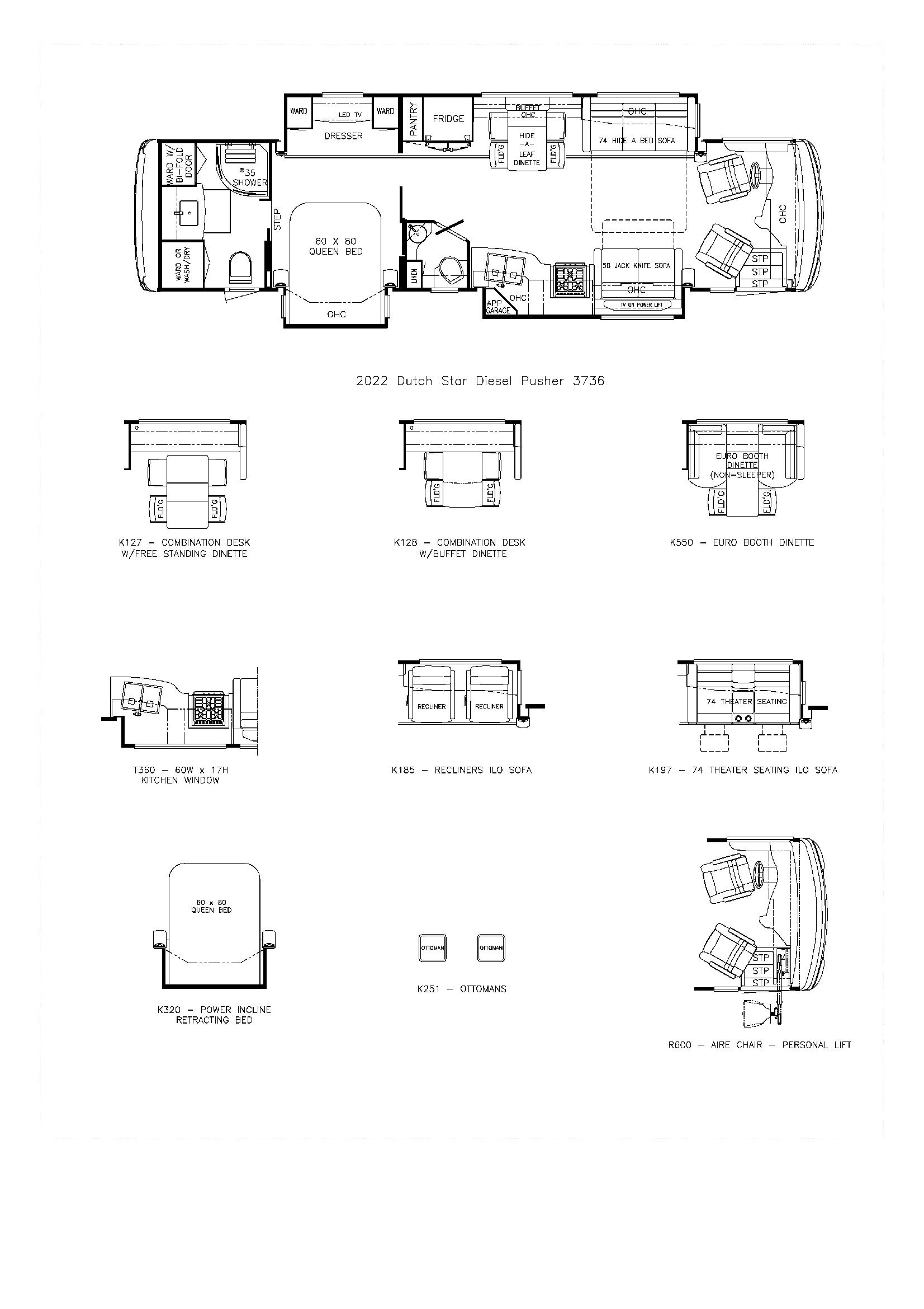 2022 Newmar Dutch Star 3736 Floor Plan