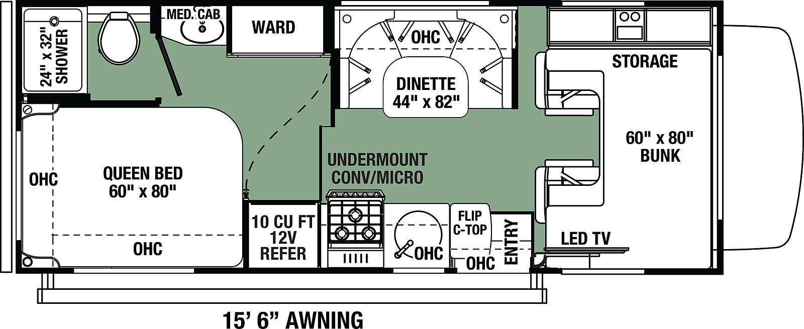 2021 Forest River Forester LE 2351LE Floor Plan