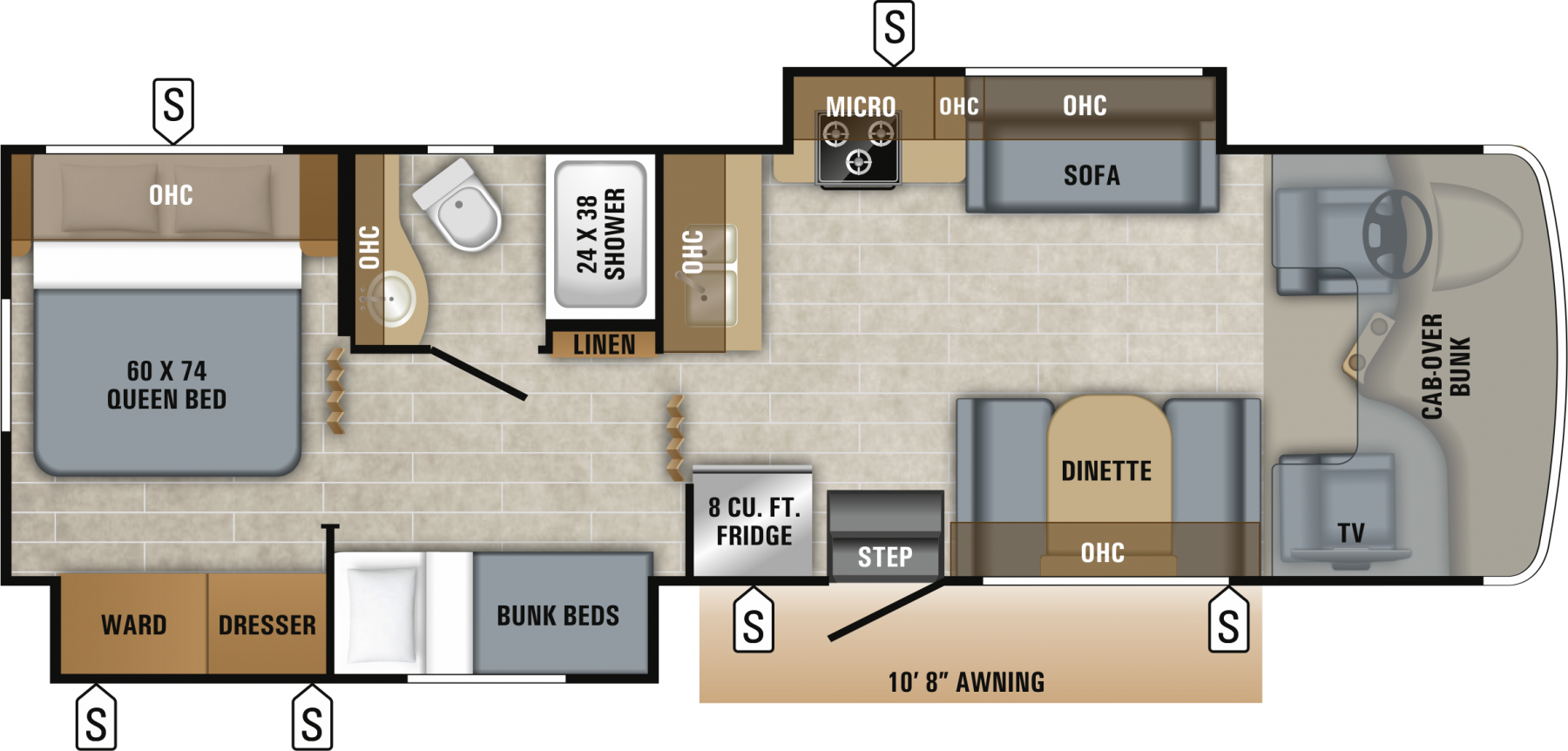 2019 Jayco Redhawk 31XL Floor Plan