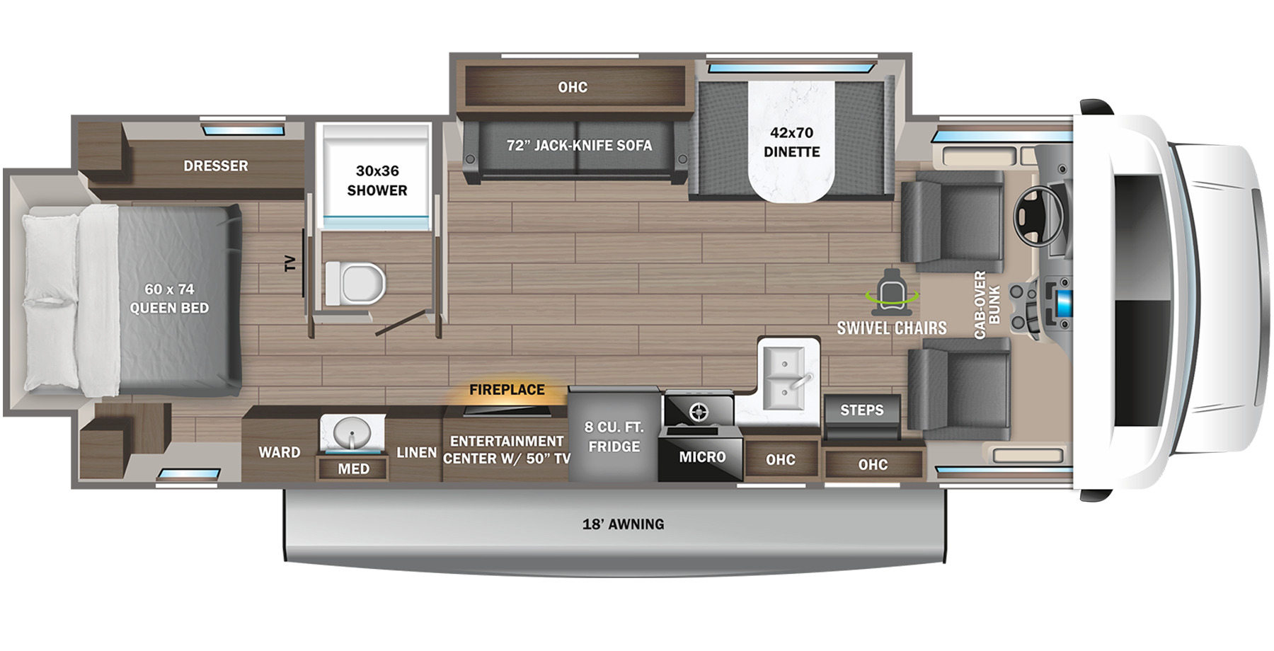 2023 Jayco Greyhawk 30Z Floor Plan