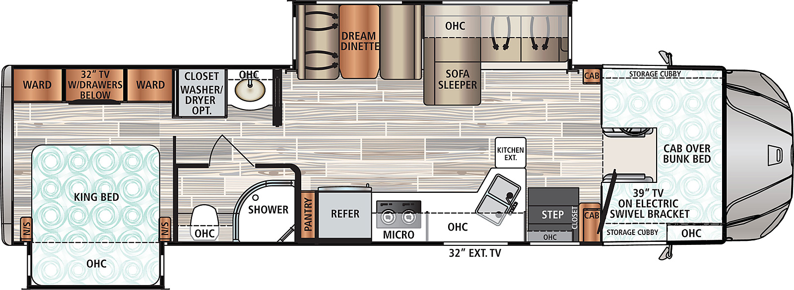 2021 Dynamax Force HD 34KD Floor Plan