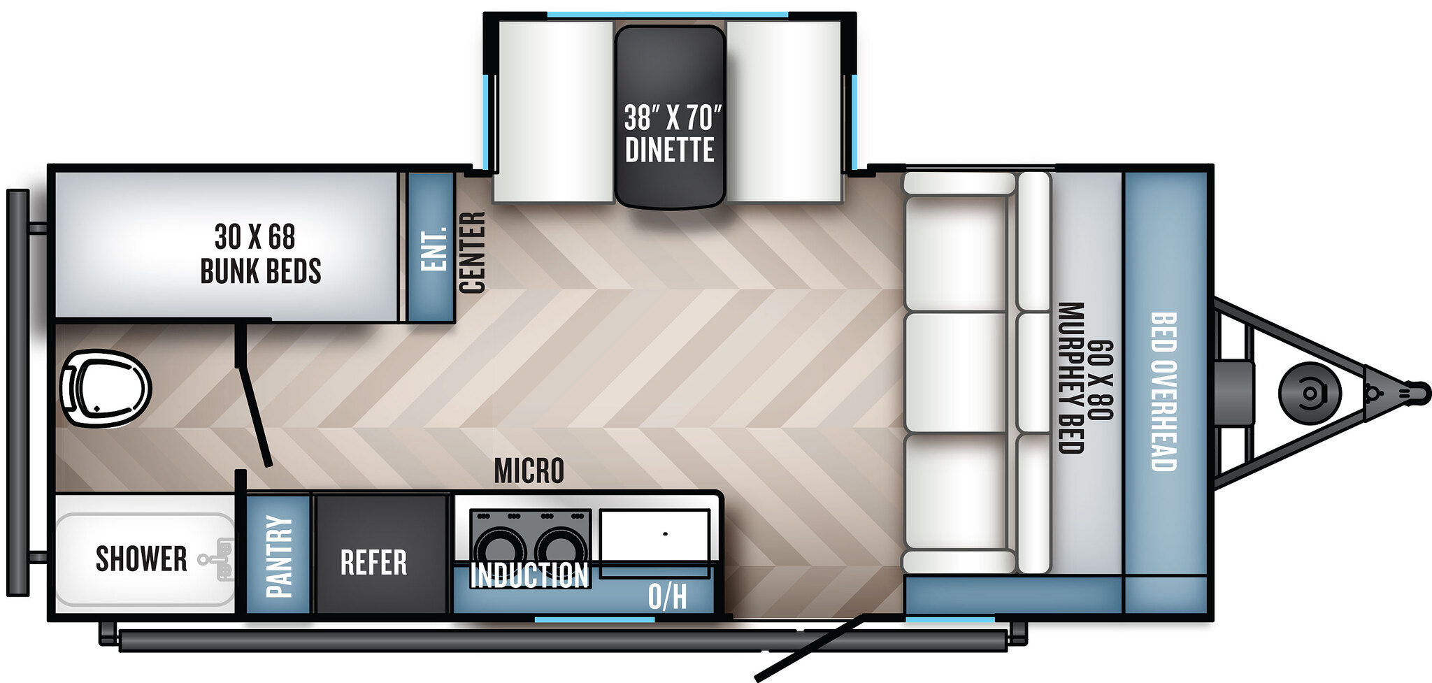 2021 Palomino Revolve EV-3 Floor Plan