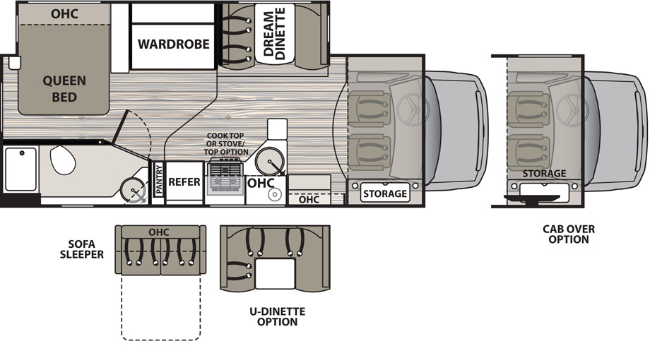 2019 Dynamax Isata 4 25FW Floor Plan