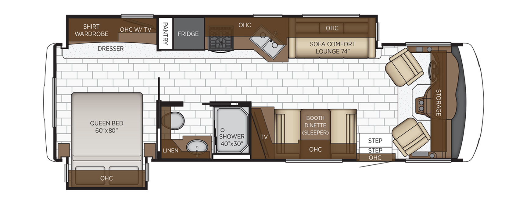 2024 Newmar Bay Star Sport 3014 Floor Plan